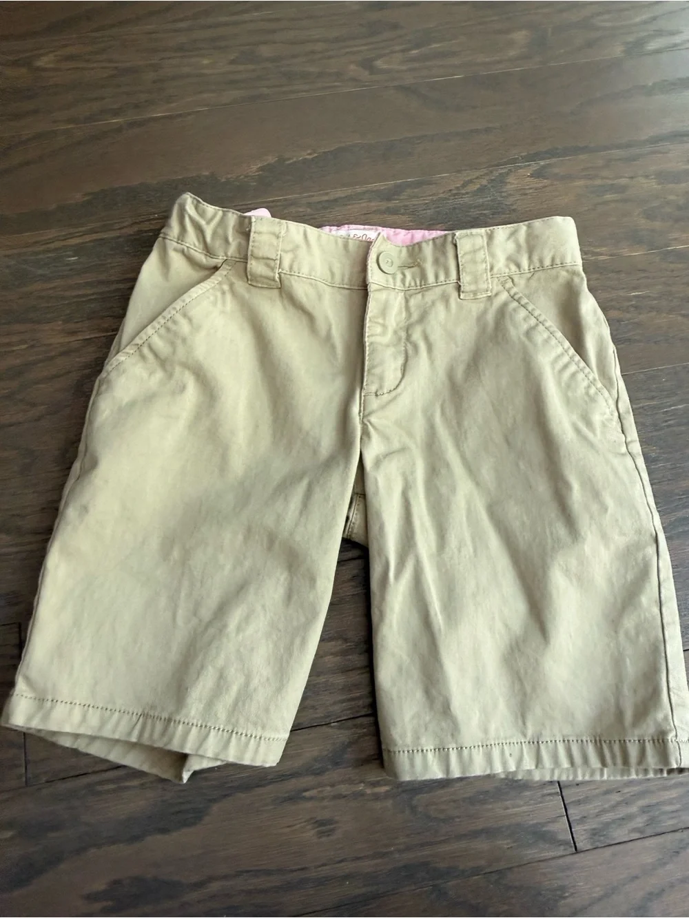 Girls kids shorts lot bundle sz 6 Pastel colors tan beige school summer